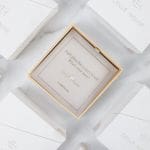 Luxury packaging boxes on marble background