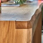 Wooden table in solid oak